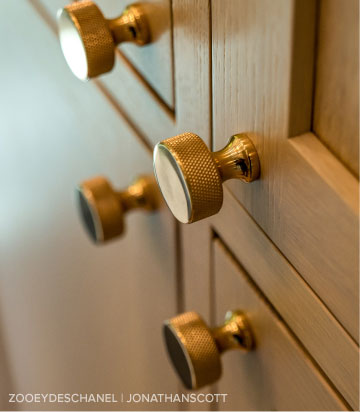 Arles Knurled Brass Cabinet Knob