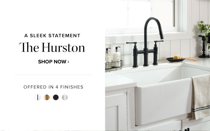 A Sleek Statement - The Hurston - Offered in 4 Finishes - Shop Now 