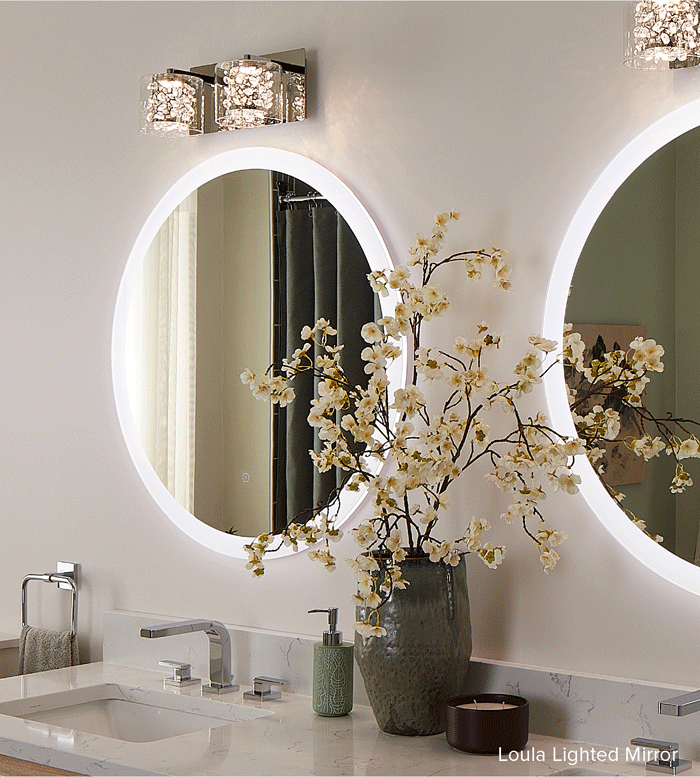 Loula Lighted Mirror with Tunable LED